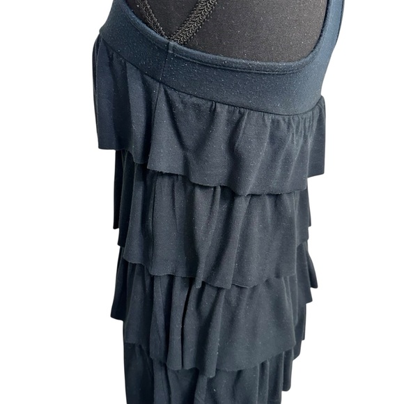 Aritzia Talula Black Tiered Ruffle Mini Dress size XS - Picture 10 of 13